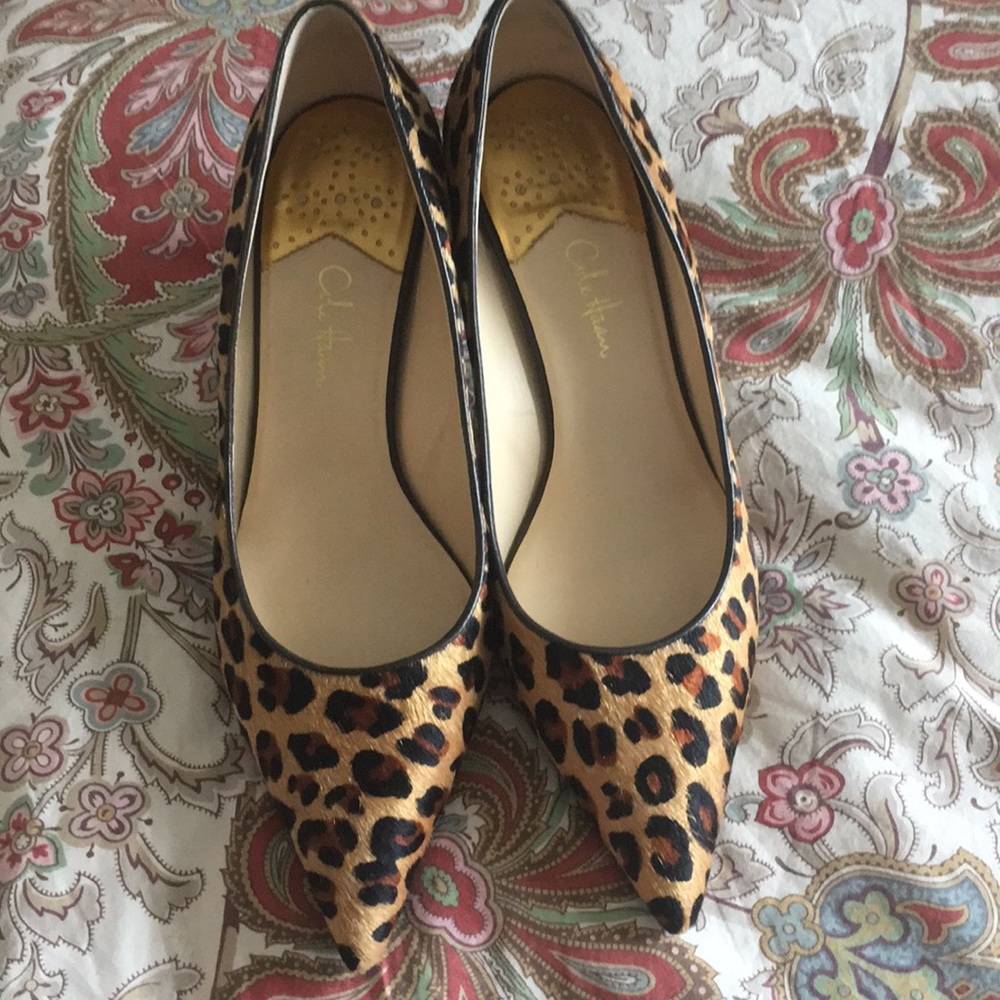 Cole Haan Leopard print shoes
